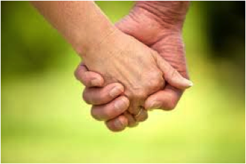 holding hands